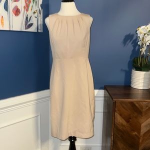 Banana Republic khaki sleeveless dress 4 EUC fully lined
